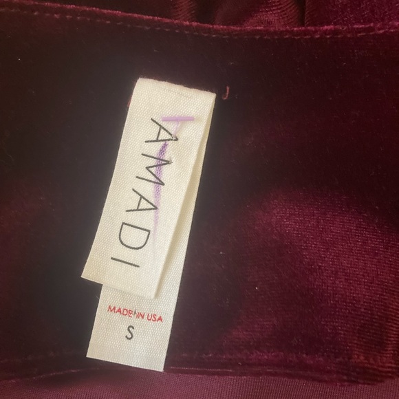 Anthropologie Amadi Red Greta Velvet Tunic Dress Size S - Picture 7 of 8